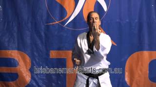 Basics - Spearhand Strike in Horse Stance - Brisbane Taekwondo Centre