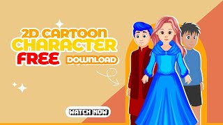 Free 2D Cartoon Character Fla File Full Rigged Character Download