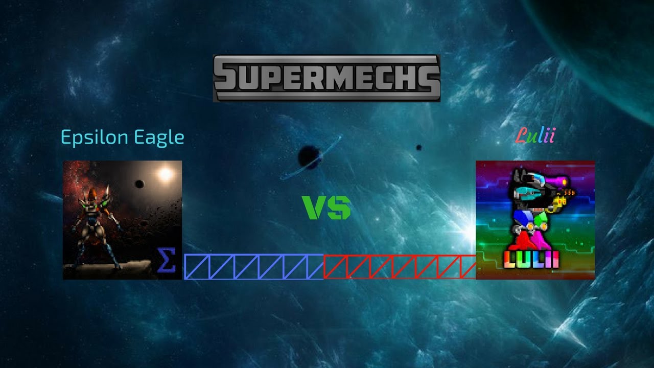 SuperMechs-  Epsilon Eagle vs Lulii ( with sounds effects)