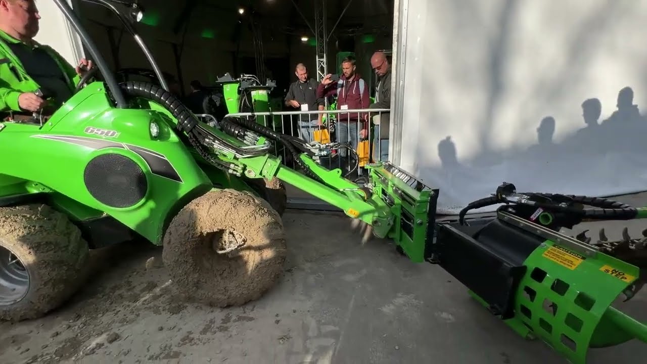 Mini Wheel Loader Show At Bauma 2022 Expo - 4k