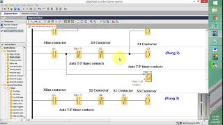 PLC Program for Auto Transformer starter for 3 phase motor