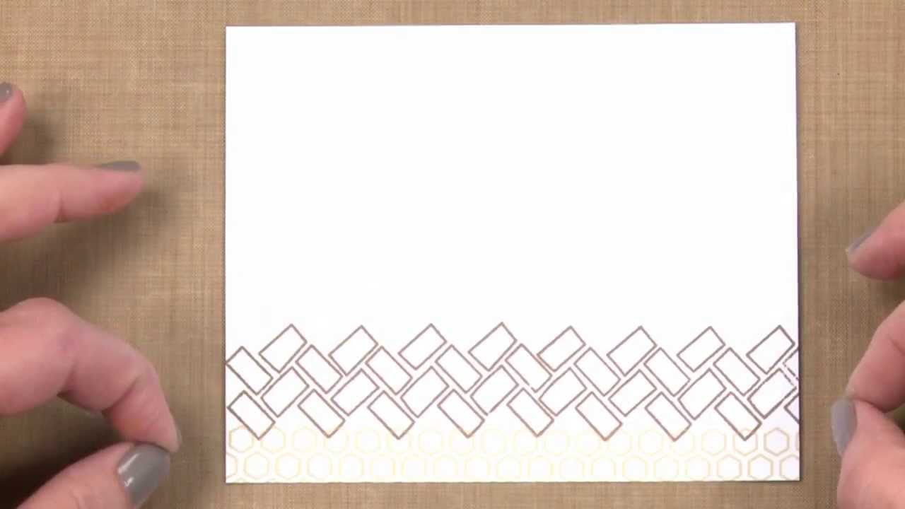 All About Stamping Layering Border Stamps Overlap Two Border Stamps