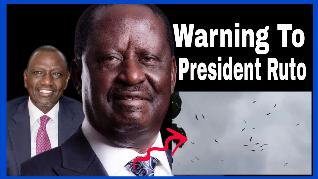 Ruto warned in Kisumu through Swarm of Birds Storming Raila body viewing today