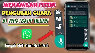 Make WhatsApp Voice Notes Funny | HOW TO CHANGE VOICE ON OFFICIAL WA - Molukukus Tutorial
