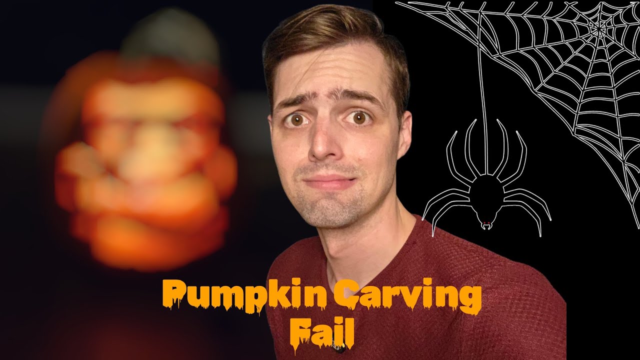 Ник Смит вырезает тыкву Франкенштейна