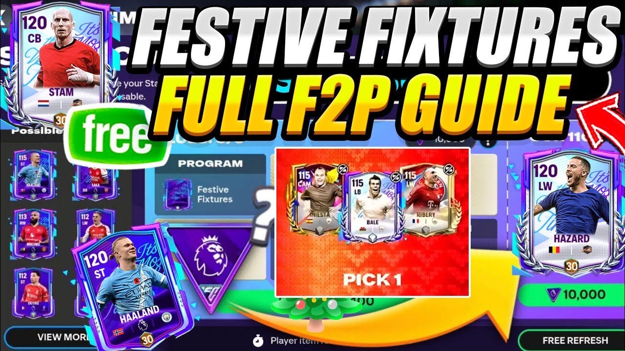 HOW TO GET THE BEST REWARDS! ⭐️🎄 Festive Fixtures F2P Breakdown in FC Mobile 26! How To Get Free 115