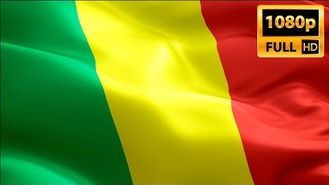 Mali waving flag. National 3d Bamako flag waving. Sign of Malian‎. Mali flag Full HD