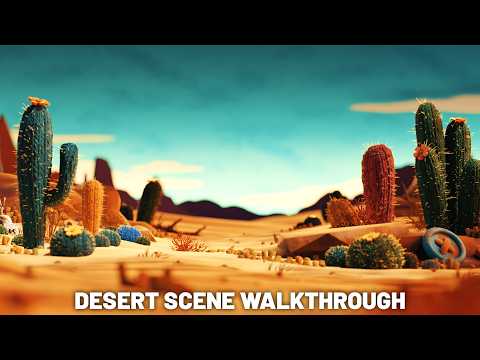 Blender 3D Desert Scene Walkthrough