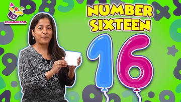 Number Sixteen | Learn To Spell Number Words | Nursery Rhymes | Preschool Learning | Learning Box