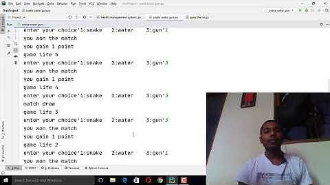 snake-water-gun || i developed a simple game using python  coding