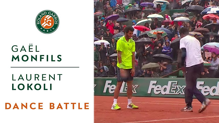 Dance Battle Between Gaël Monfils and Laurent Lokoli - Roland-Garros