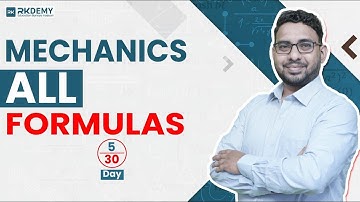 MECHANICS ALL FORMULAS | DAY-5 | MISSION SEM-I ALL CLEAR | RKDEMY    #mumbaiuniversity #mechanics
