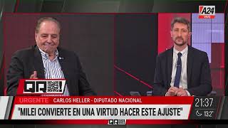 📢 Carlos Heller, diputado nacional: "Milei convierte en una virtud hacer este ajuste"