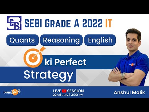 SEBI Grade A IT 2022 | QRE ki Perfect Strategy | By Anshul Malik