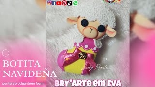 DIY Borreguito de la abundancia en foami 🐑✨💕... #añonuevo #manualidades #foami #bryarteemeva