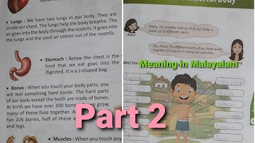 class 2/ EVS  /chapter 1: our wonderful body( part 2 )