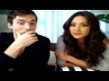 Ian Harding and Shay Mitchell Ustream after Halloween Episode