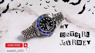 A Watch Lover's Journey; Rolex Batman \ Batgirl GMT-Master II 126710BLNR Review & Unboxing.