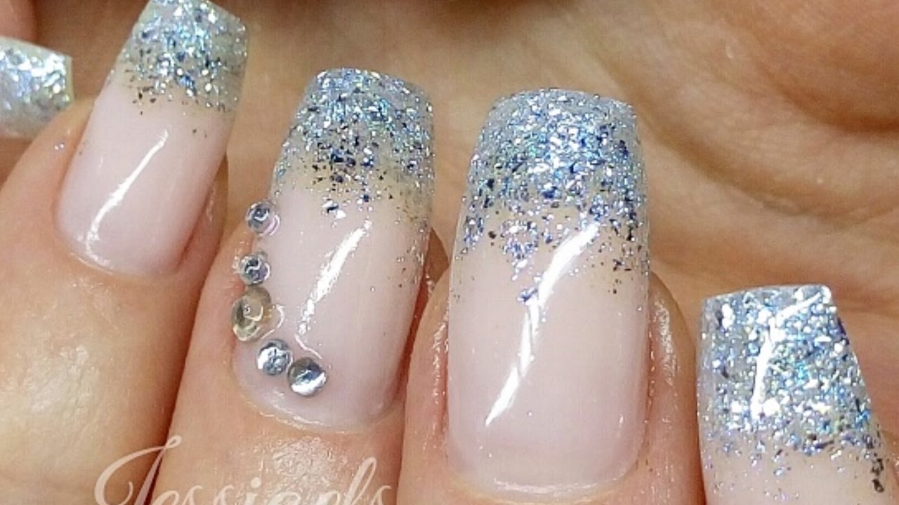 Gold Glitter French Tips | Summer Nails | Press On Nails - Get Press On  Nails