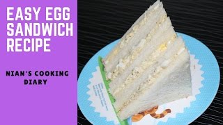 Easy Egg Sandwich Recipe | Homemade Egg Mayonnaise Sandwich Recipe In Short Time | Snacks Recipe