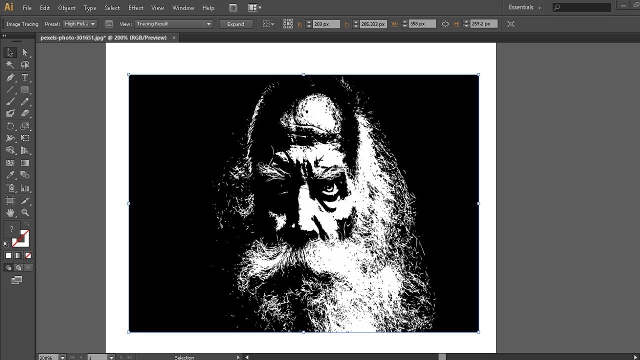 How To Convert An Image Into A Black And White Vector Adobe Photoshop 
