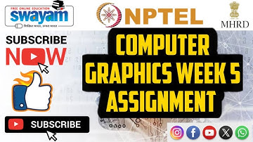 computer graphics  || WEEK-5 Quiz assignment Answers 5 2024 || NPTEL