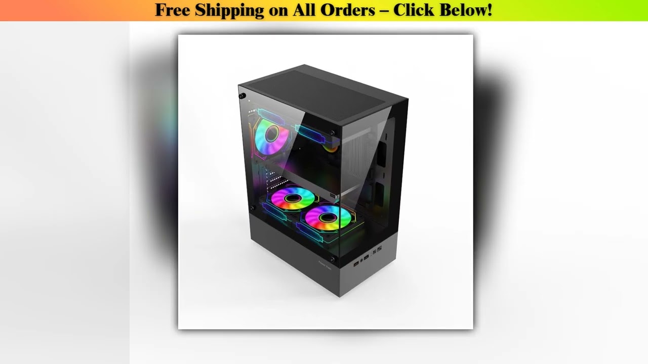 Power Train Illusionary Realm Computer Case M-ATX ITX Seaview Room Side Transparent Desktop