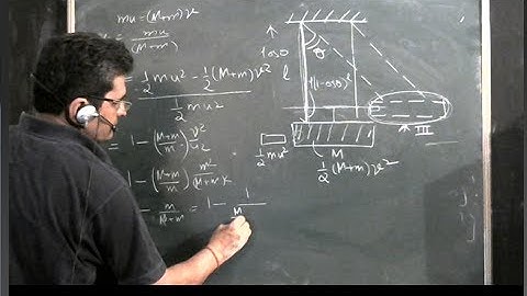 work and energy-momentum-bullet striking pendulum energy lost solution to irodov problem 162