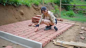 Journey of Building an Off-Grid House by a Beautiful Young Female CEO in 1 Year/ Time-lapse Video