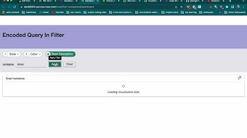 UI Builder || Using Encoded Query to filter reports