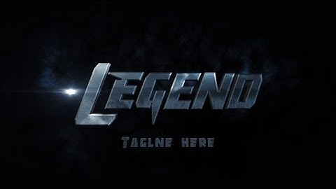 Legend Logo Reveal After Effects Templates