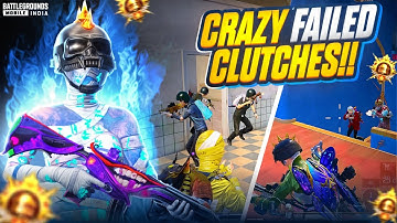 Crazy Failed Clutches 🔥 Intense Solo vs Squad in Conqueror | 1v4 BGMI Gameplay & Clutches | BGMI
