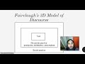 CRITICAL DISCOURSE ANALYSIS - Fairclough’s 3D Model of Discourse And Conclusion