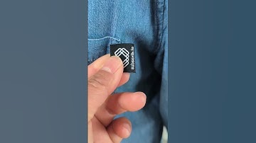 NFC Garment label with ntag424 DNA chip for authenticity #nfc #securitylabels#iot #garment label