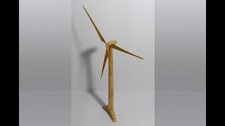 Torre Eólica Com Palitos - Wind Tower With Popsicle Stick