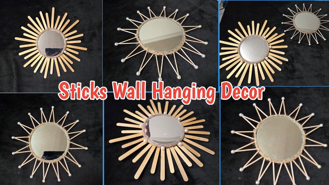 Diy Ice Cream Sticks Wall Hanging | Easy & Beautiful Wall Decor Ideas | Modern Wall Decor ideas |