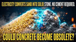 Electricity Converts Sand Into Solid Stone  No Cement Required  Could Concrete Become Obsolete