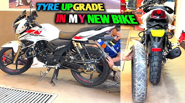 New Bike Mein Tyre Upgrade 😳130/70/17 | Bike Tyre Modification