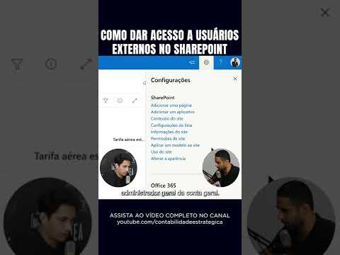 COMO DAR ACESSO A USUÁRIOS EXTERNOS NO SHAREPOINT #shorts