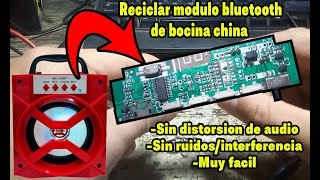 How to recycle a Bluetooth module from a Chinese speaker + connection diagram...BLOG