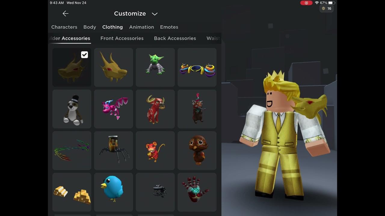 How to use two shoulder accessories on your Roblox Avatar YouTube