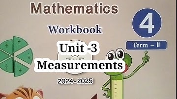 4th standard maths term 2 unit 3 measurements workbook answers 2024 2025 English medium
