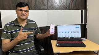 (Hindi) How to transfer files from iphone to laptop wirelessly without itunes and usb cable