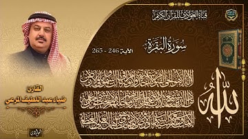 القارئ ضياء عبد اللطيف المرعي - سورة البقرة من الآية 246-265