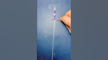 SUPER Easy Bracelet with Beads 💜🤍😍 TRY IT! #diy