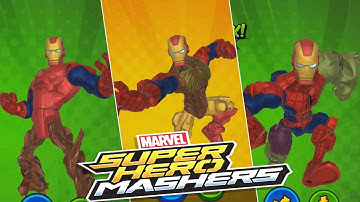Marvel Super Hero Mashers Hulk and Iron Man | Mix + Smash gameplay (android, iOs) part 1