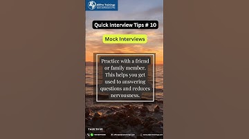 Quick Interview Tips - No:10 Mock Interviews Pitch #shorts #trending #interviewtips