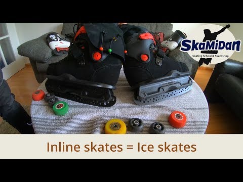 How To Transform Inline Skates Into Ice Skates - Transformer Ice Blades - Skates Customizing #03