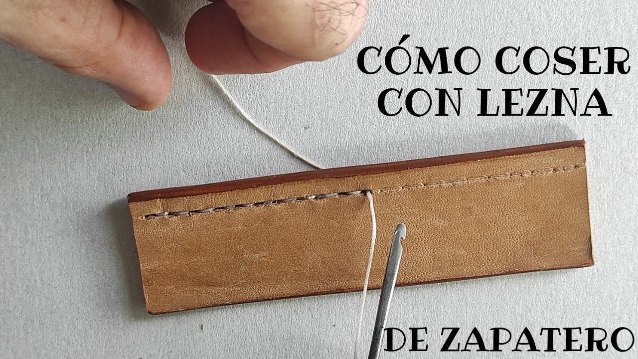 Cómo coser con una lezna casera de zapatero 