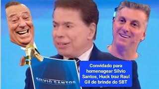 Luciano Huck vai ao SBT por Sílvio Santos e decide homenagear Raul Gil no Domingão da TV Globo